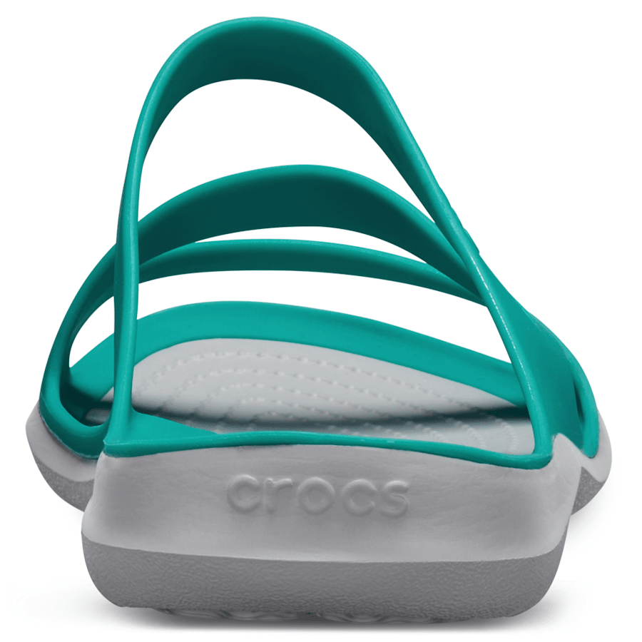 Tropical Teal/Light Grey Women’s Swiftwater™ Sandal - Back - Crocs