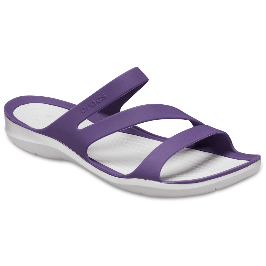 Mulberry / Pearl White Women’s Swiftwater™ Sandal - Angle - Crocs