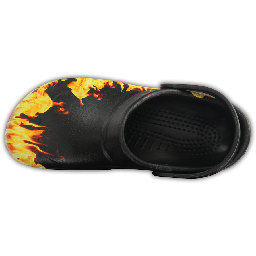 Black Bistro Graphic Slip Resistant Work Clog - Top - Crocs