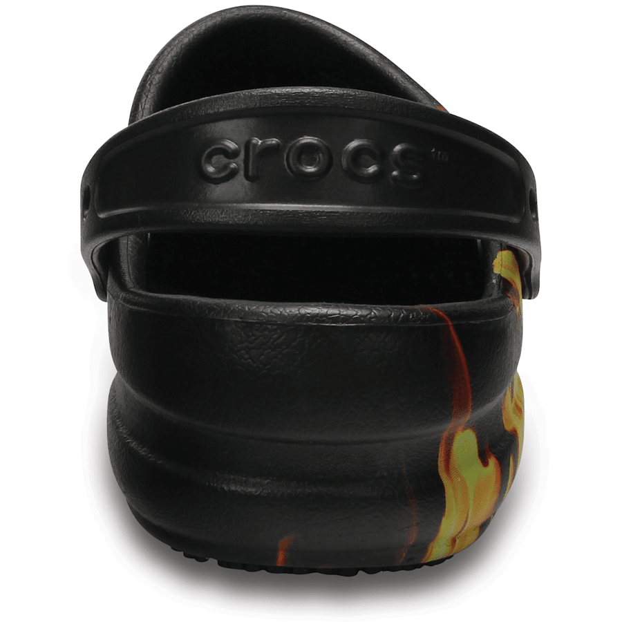 Black Bistro Graphic Slip Resistant Work Clog - Back - Crocs