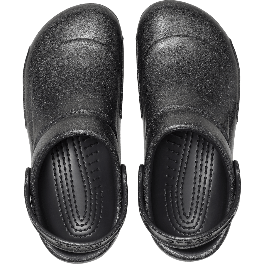 Paillettes noires Sabots antidérapants à motifs Bistro - Dessus - Crocs