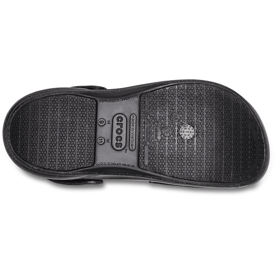 Paillettes noires Sabots antidérapants à motifs Bistro - Dessous - Crocs