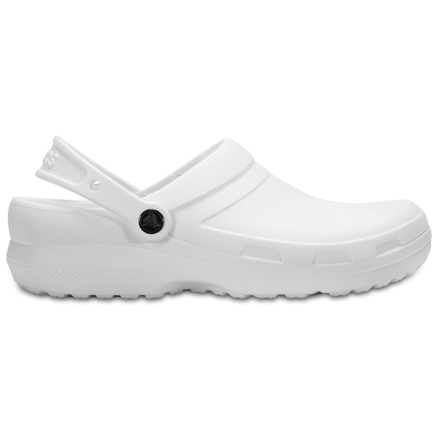 White Specialist II Work Clog - Side - Crocs PFD