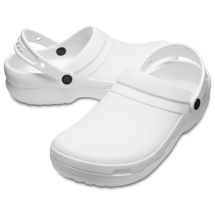 White Specialist II Work Clog - Pair - Crocs PFD