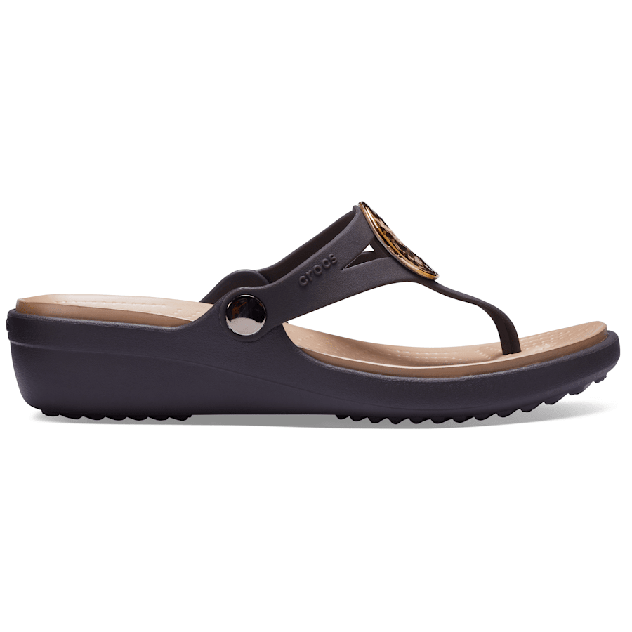 Women's Sanrah Hammered Metallic Wedge Flip