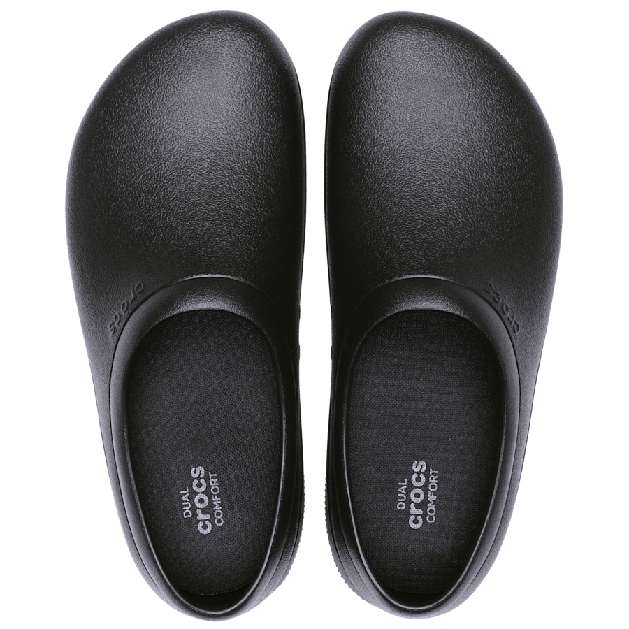 Black Crocs On The Clock Work Slip-On - Top - Crocs PFD