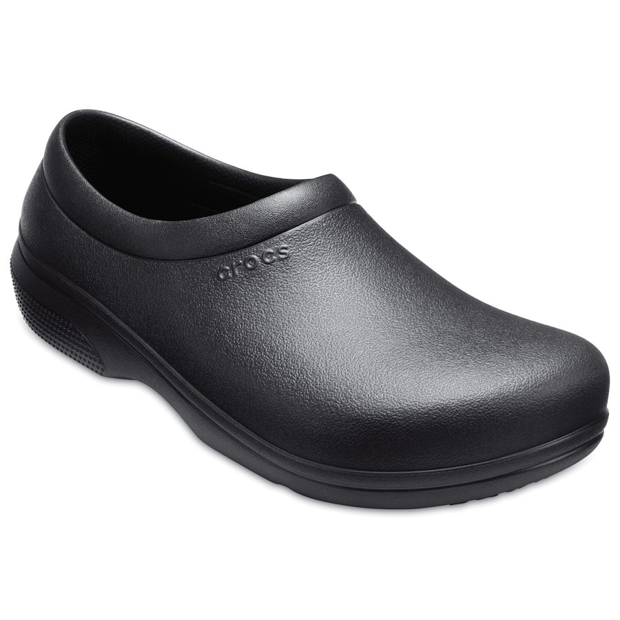 Black Crocs On The Clock Work Slip-On - Angle - Crocs PFD