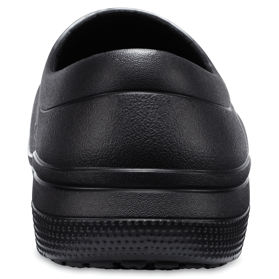 Black Crocs On The Clock Work Slip-On - Back - Crocs PFD