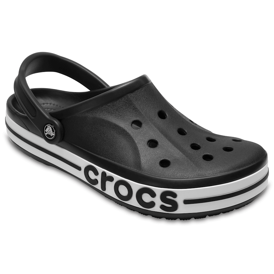 Black / White Bayaband Clog - Angle - Crocs