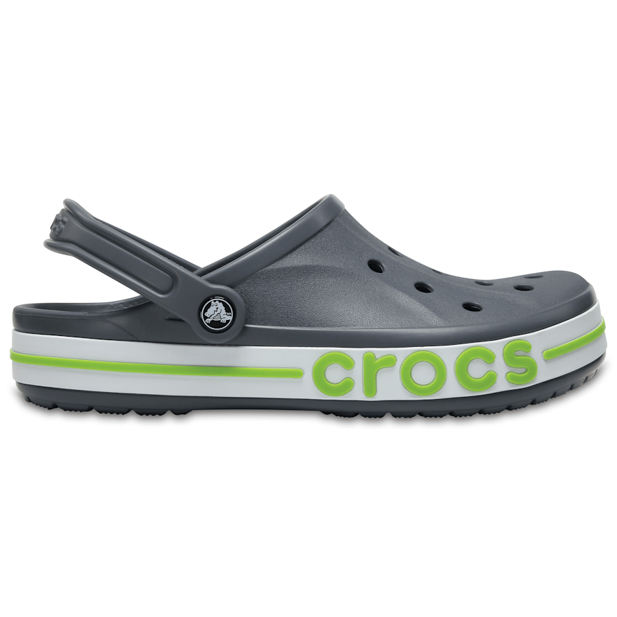 Charcoal / Volt Green Bayaband Clog - Side - Crocs