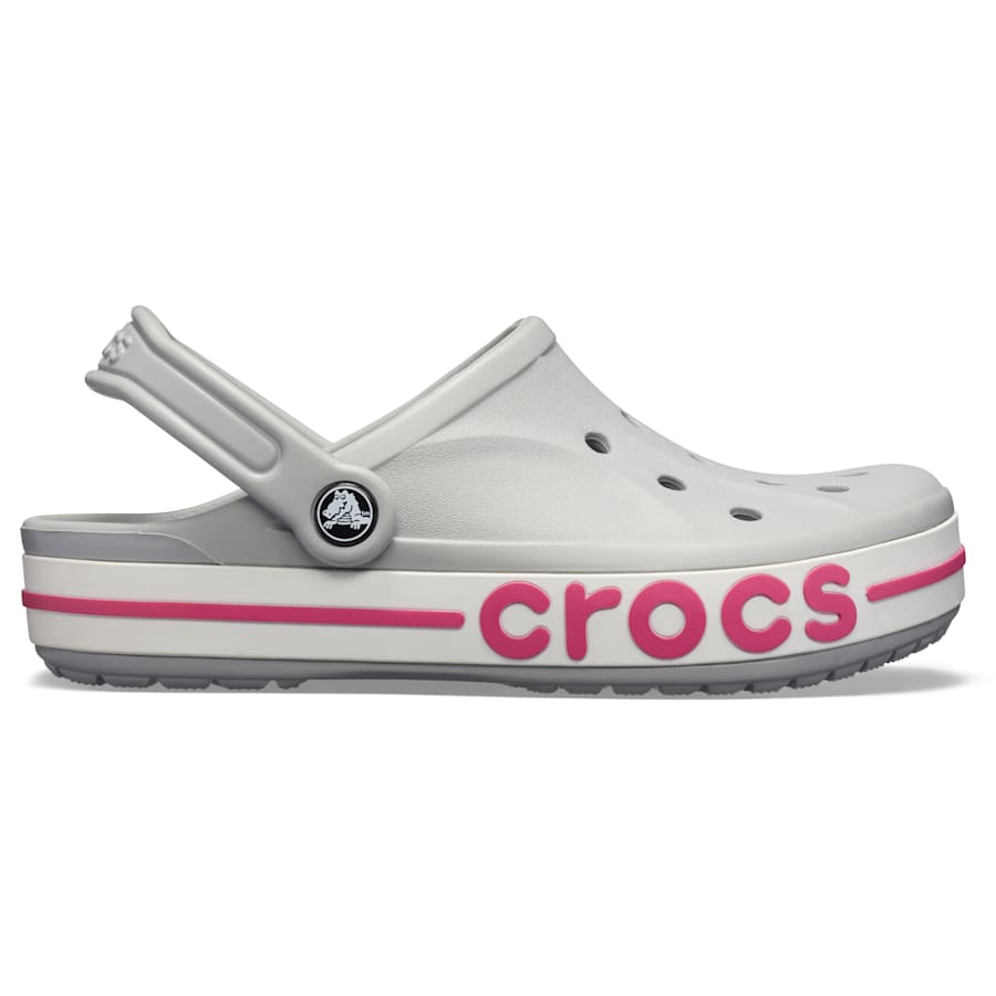 Light Grey / Candy Pink Bayaband Clog - Side - Crocs