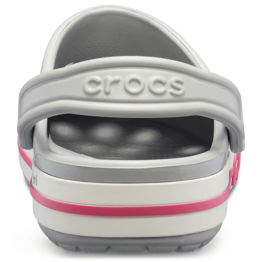 Light Grey / Candy Pink Bayaband Clog - Back - Crocs