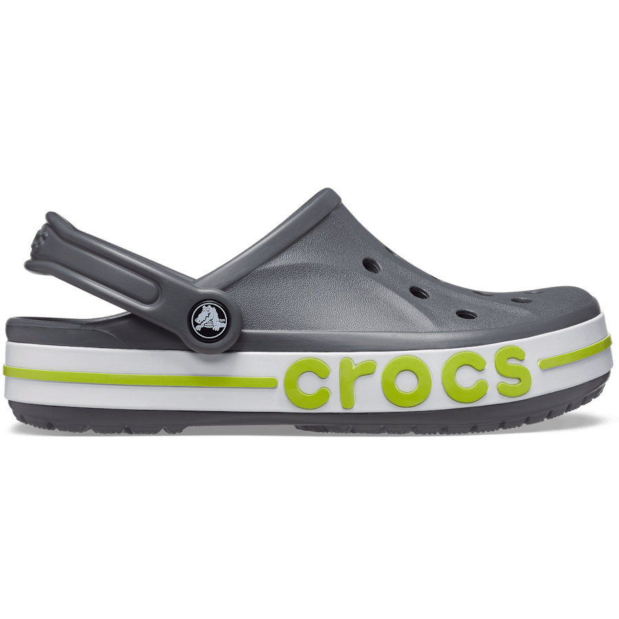 Slate Grey / Lime Punch Bayaband Clog - Side - Crocs