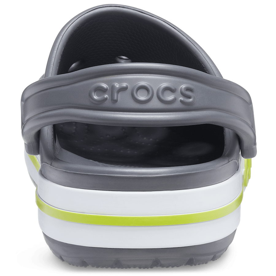 Slate Grey / Lime Punch Bayaband Clog - Back - Crocs