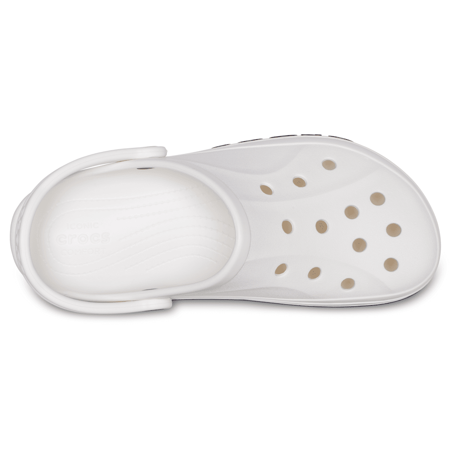 White / Navy Bayaband Clog - Top - Crocs