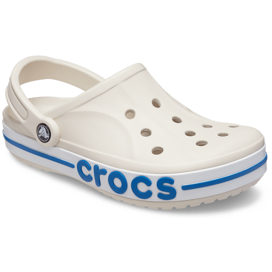Stucco / Bright Cobalt Bayaband Clog - Angle - Crocs