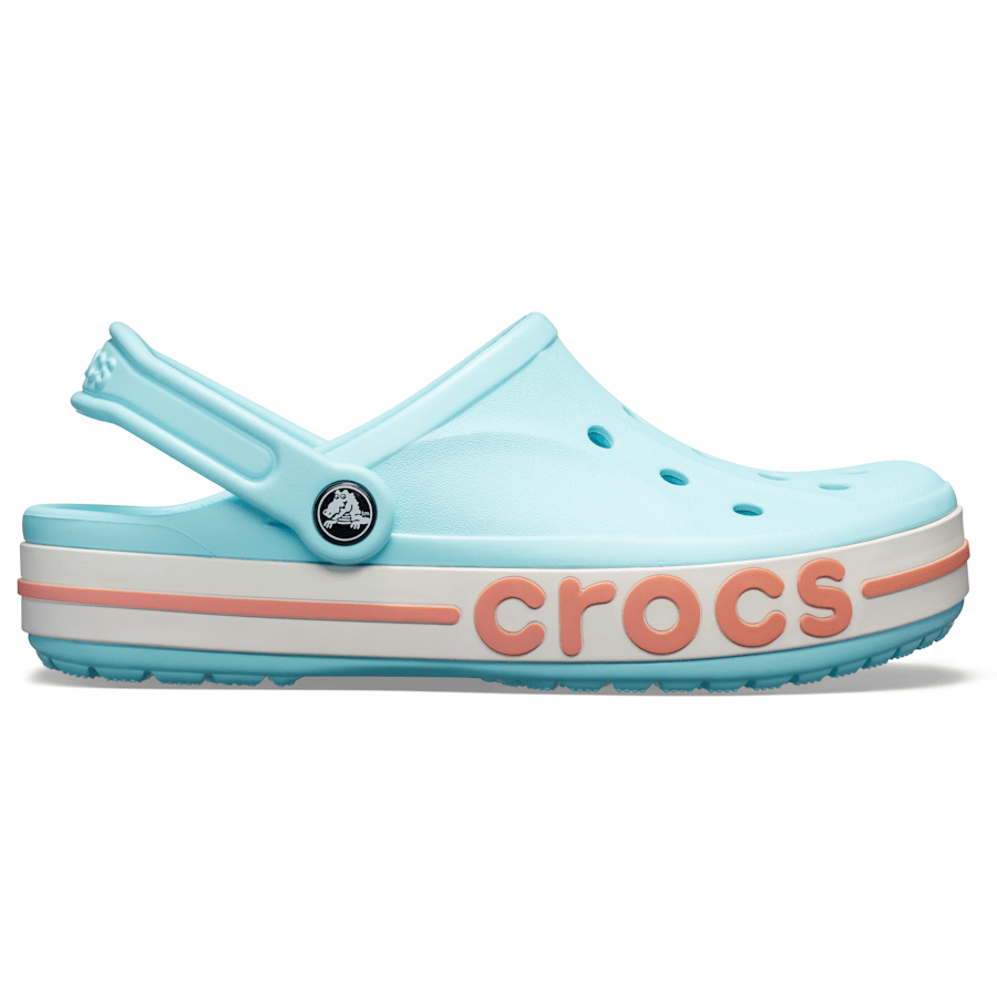 Ice Blue / Melon Bayaband Clog - Side - Crocs