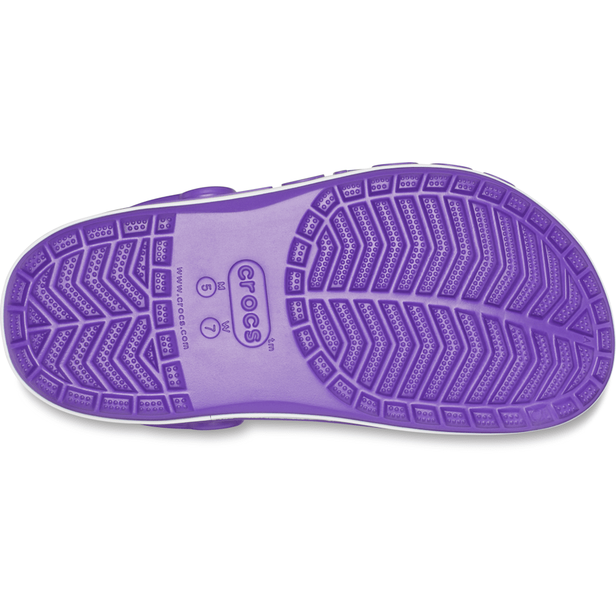 Neon Purple / White Bayaband Clog - Bottom - Crocs