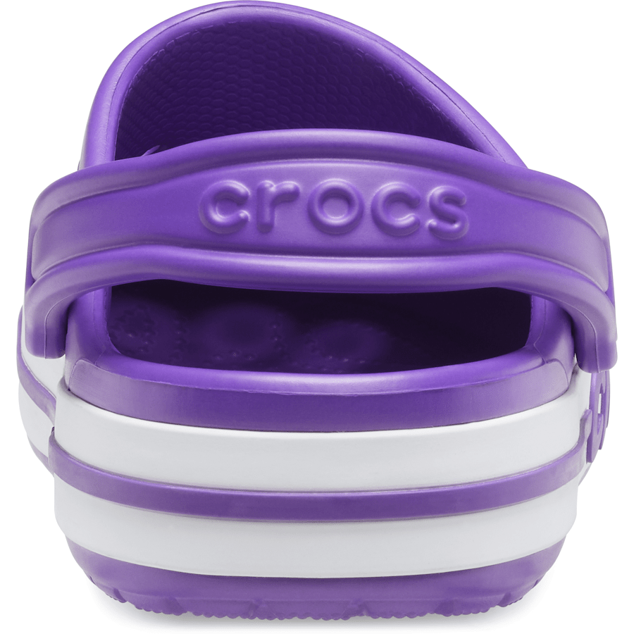 Neon Purple / White Bayaband Clog - Back - Crocs