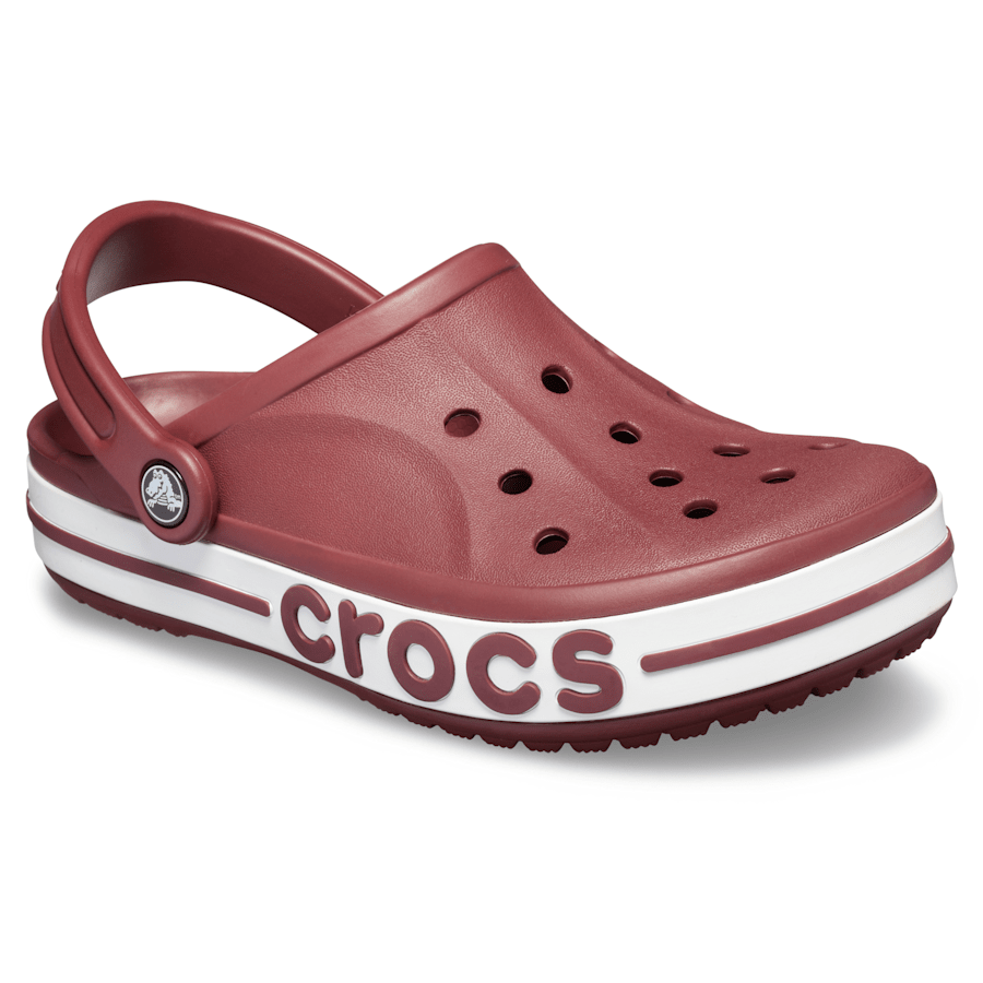 Garnet/Garnet Bayaband Clog - Angle - Crocs