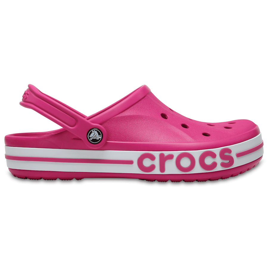 Candy Pink / Carnation Bayaband Clog - Side - Crocs