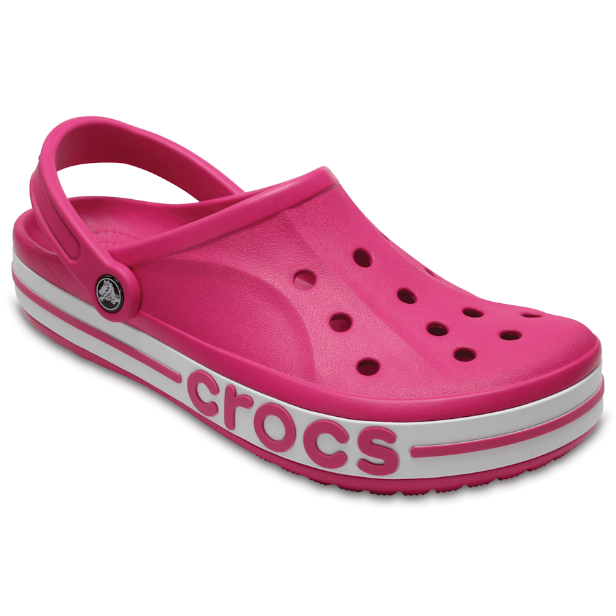 Candy Pink / Carnation Bayaband Clog - Angle - Crocs