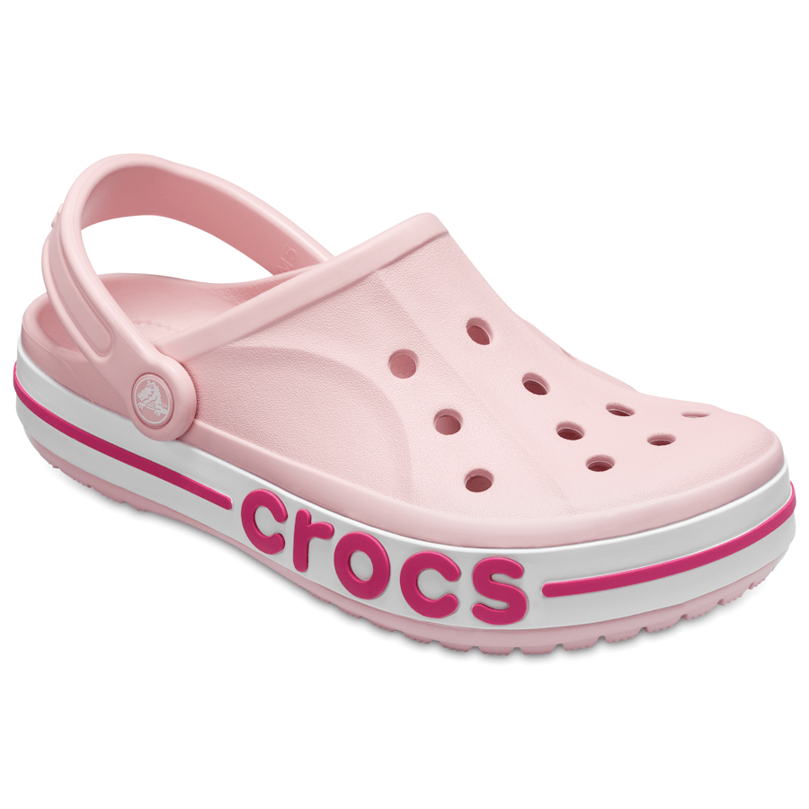Petal Pink/Candy Pink Bayaband Clog - Angle - Crocs