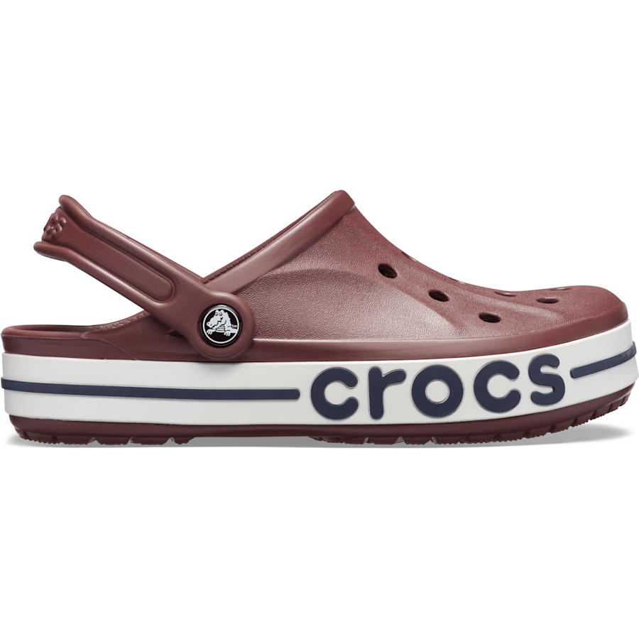 Burgundy / Navy Bayaband Clog - Side - Crocs