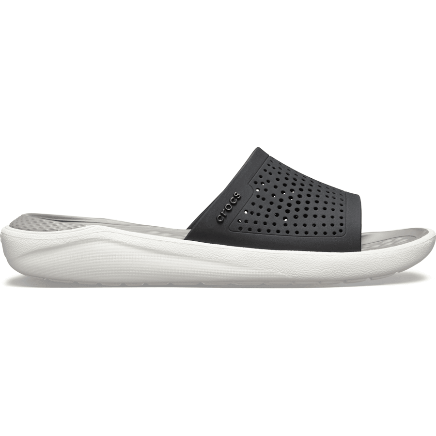 Black / Smoke LiteRide™ Slide - Sivu - Crocs