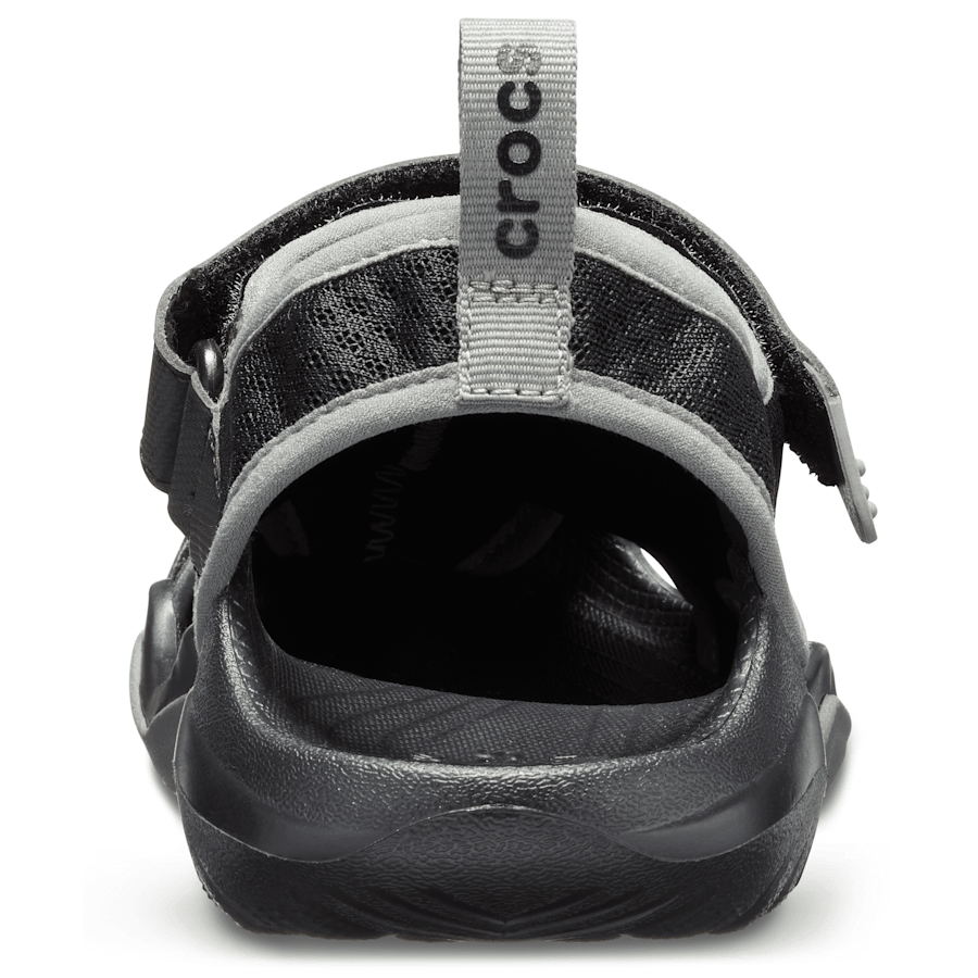 Black Men’s Swiftwater™ Mesh Deck Sandal - Back - Crocs