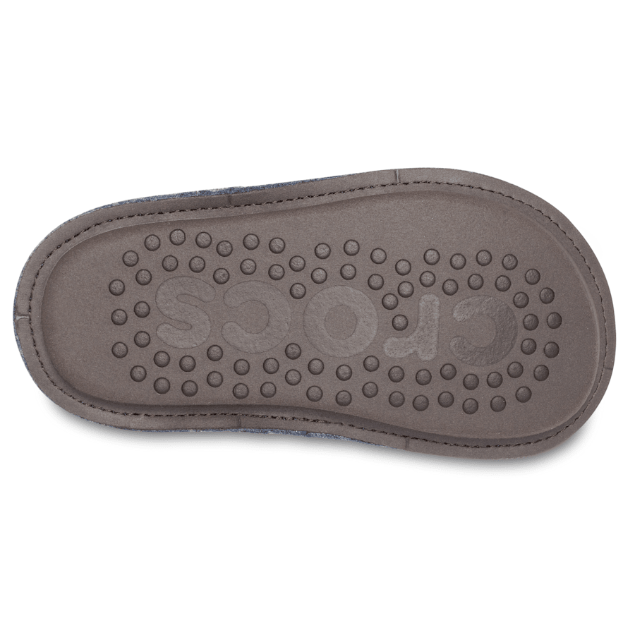네이비 클래식 슬리퍼 키즈 - 바닥면 - Crocs