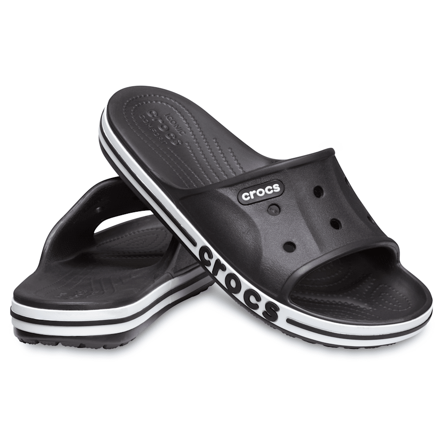 Black / White Bayaband Slide - Pair - Crocs
