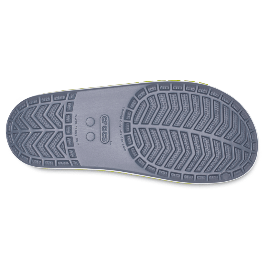 Charcoal / Volt Green Bayaband Slide - Bottom - Crocs