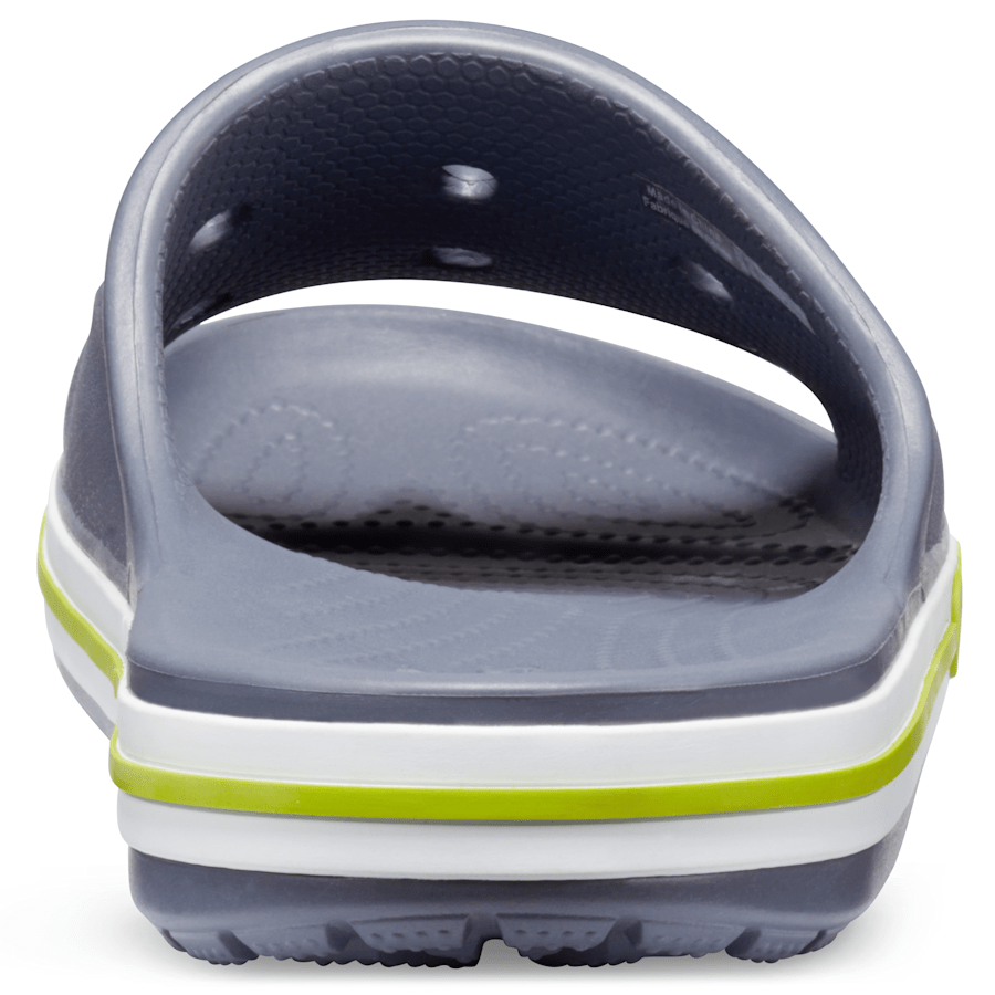 Charcoal / Volt Green Bayaband Slide - Back - Crocs
