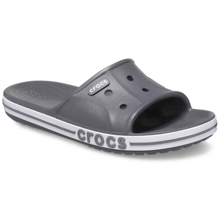 Slate Grey Bayaband Slide - Angle - Crocs
