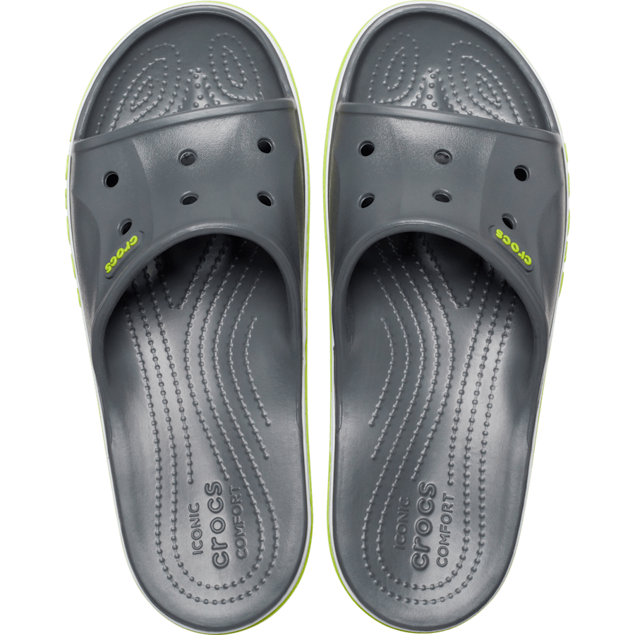 Slate Grey / Lime Punch Bayaband Slide - Top - Crocs