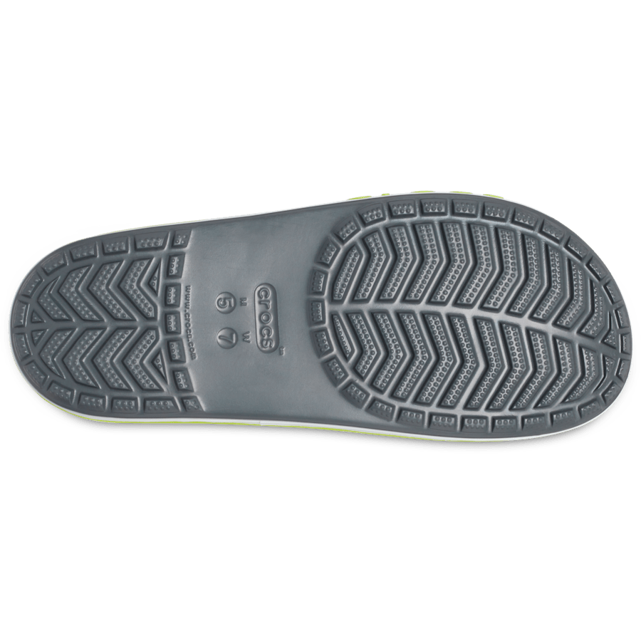 Slate Grey / Lime Punch Bayaband Slide - Bottom - Crocs