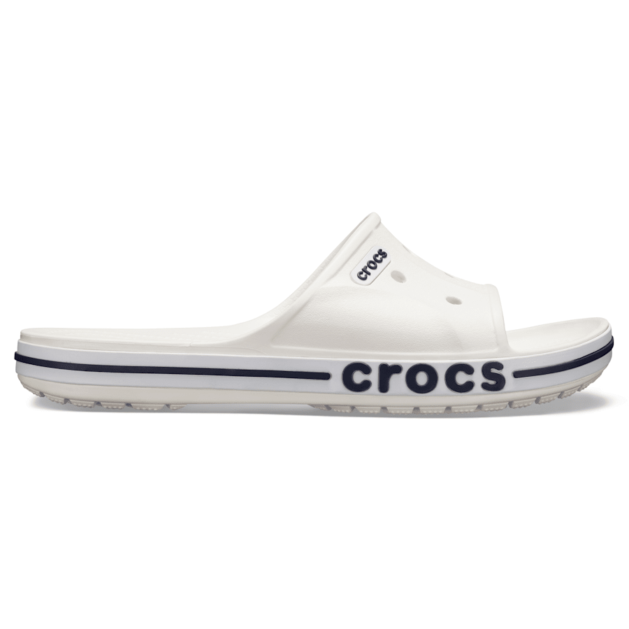 White / Navy Bayaband Slide - Side - Crocs