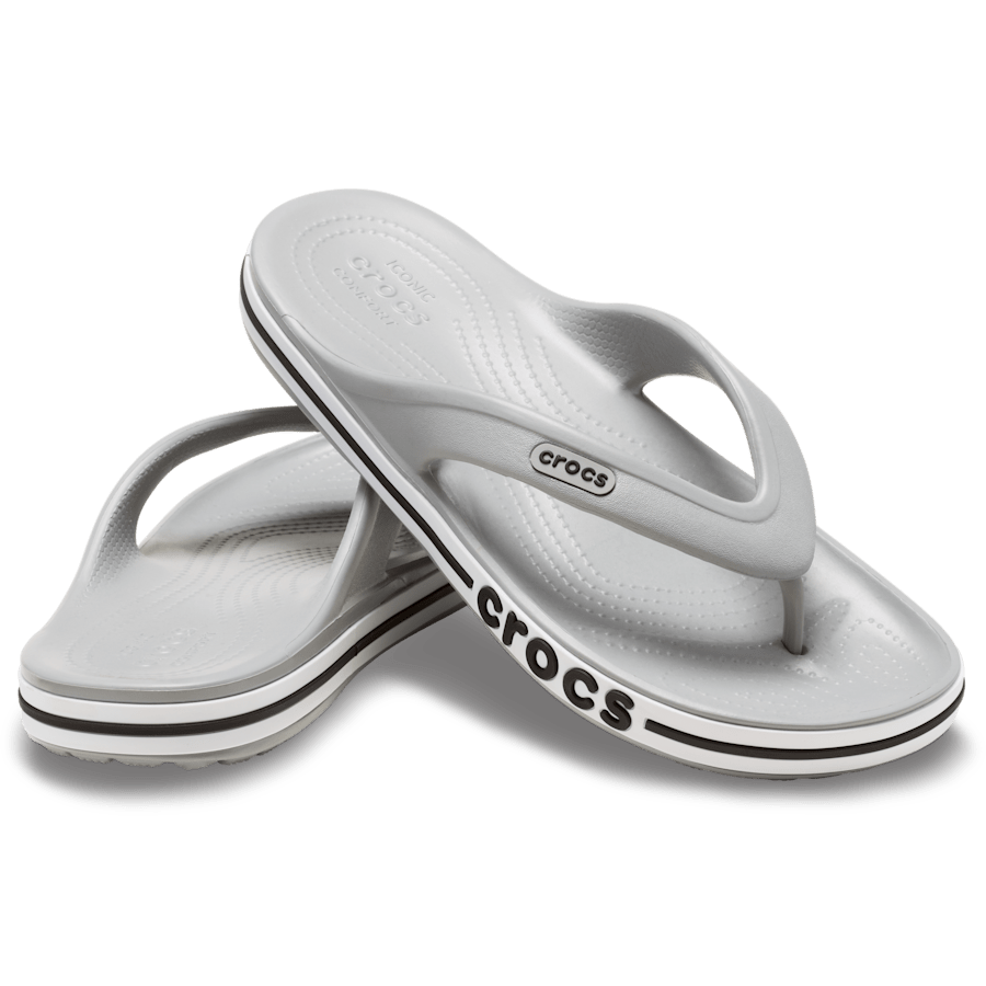 Light Grey Bayaband Flip - Pair - Crocs