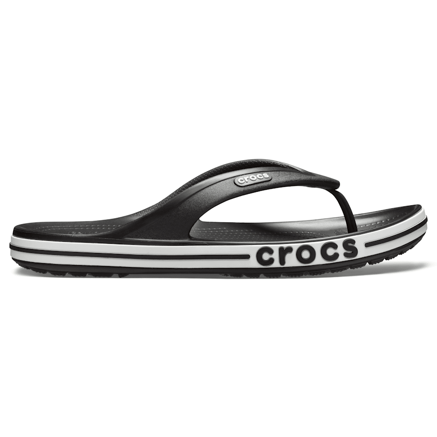 Black / White Bayaband Flip - Side - Crocs