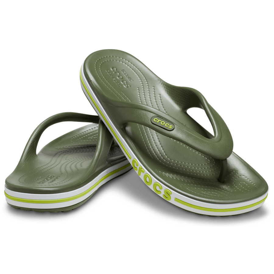 Army Green Bayaband Flip - Pair - Crocs
