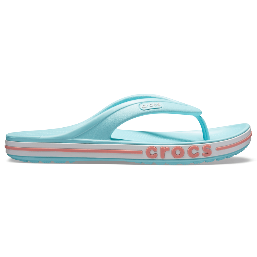 Ice Blue / Melon Bayaband Flip - Side - Crocs
