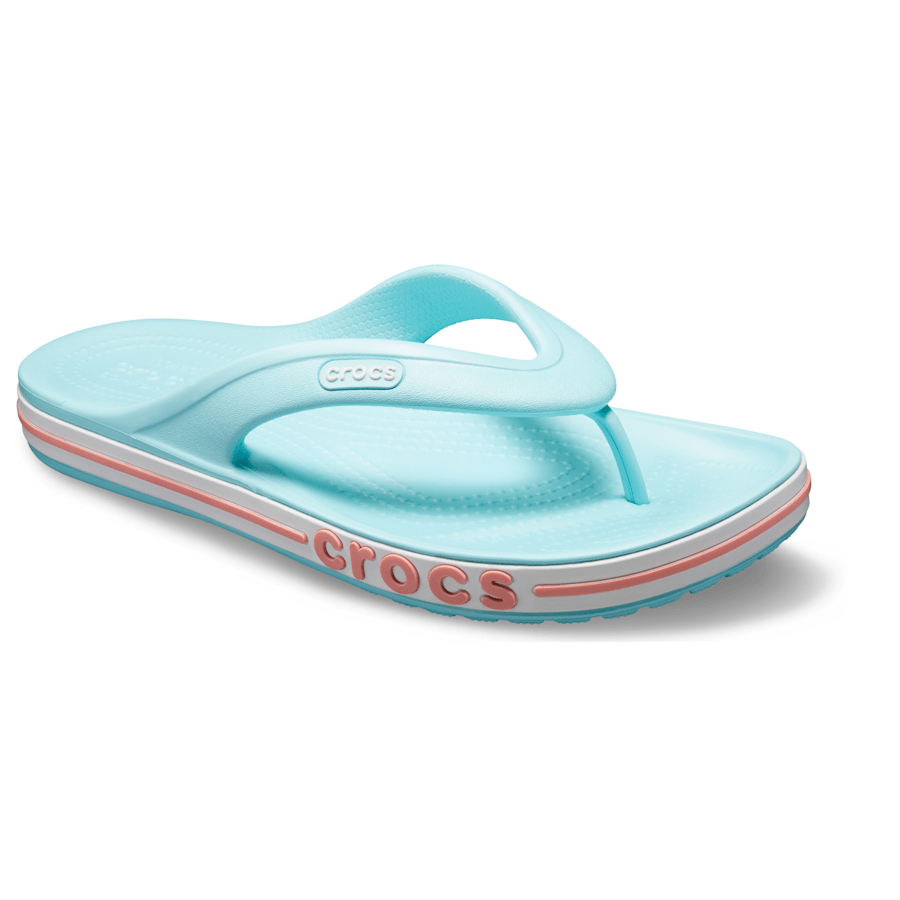 Ice Blue / Melon Bayaband Flip - Angle - Crocs