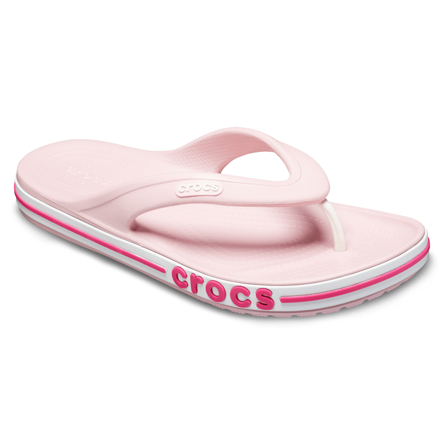 Petal Pink/Candy Pink Bayaband Flip - Angle - Crocs