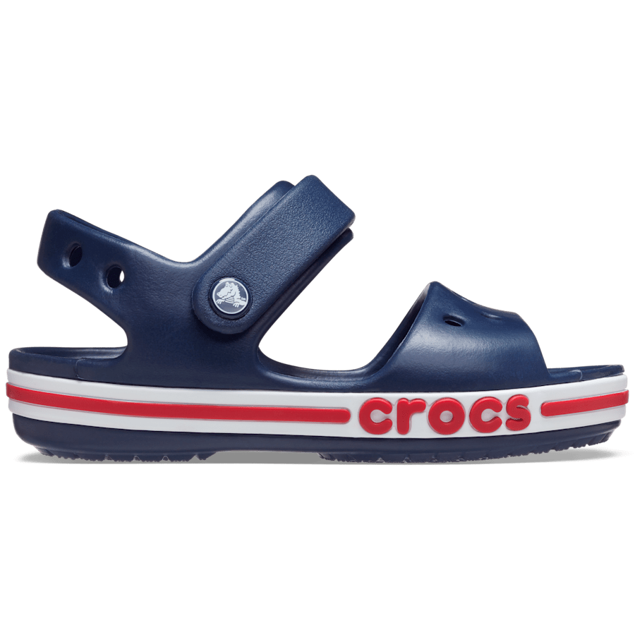 Navy / Pepper Kids’ Bayaband Sandal - Side - Crocs
