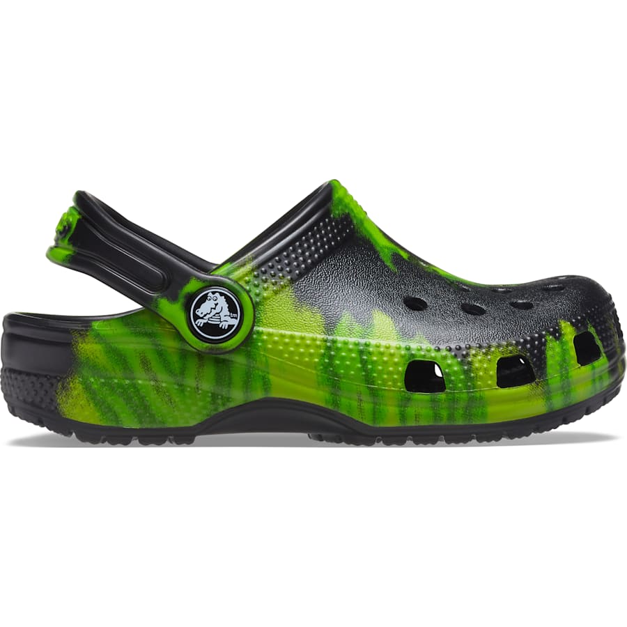 Colour Kids’ Classic Tie-Dye Graphic Clog - Side - Crocs