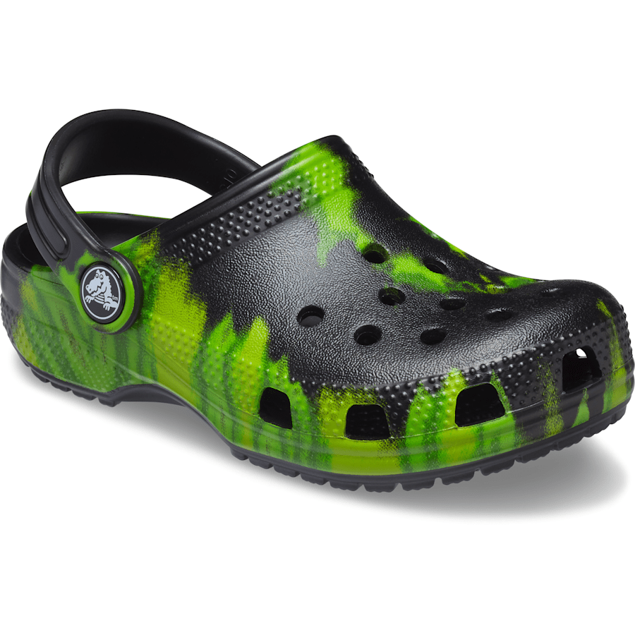 Colour Kids’ Classic Tie-Dye Graphic Clog - Angle - Crocs