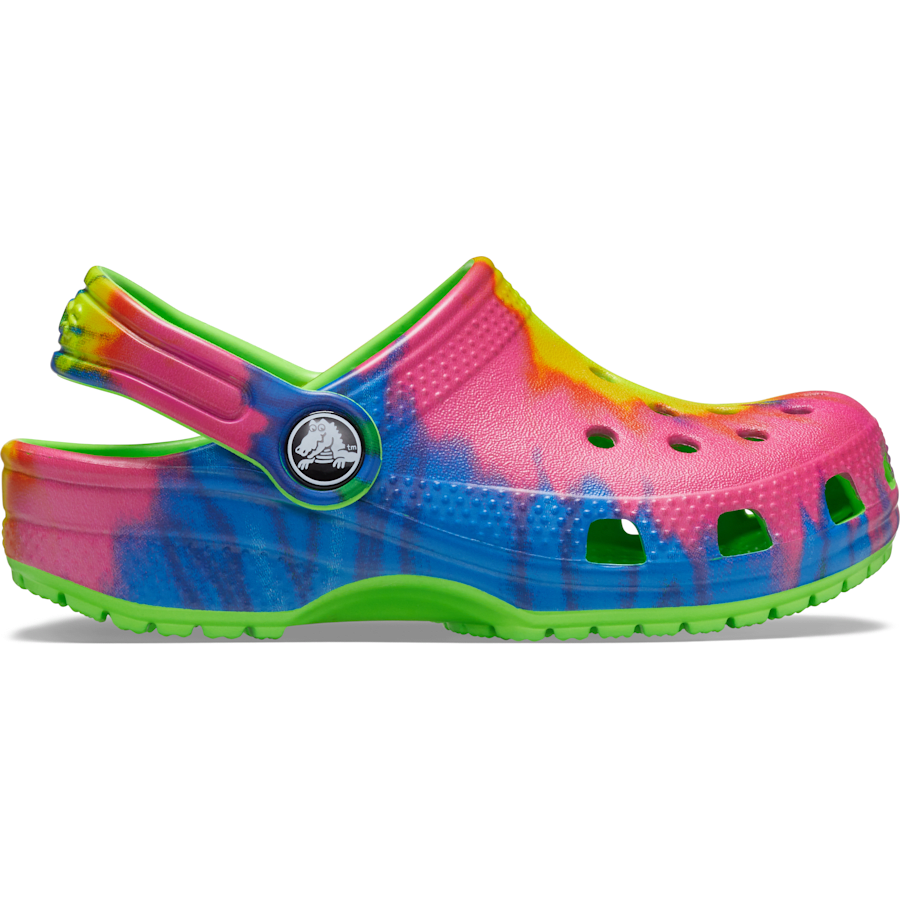 Colour Kids’ Classic Tie-Dye Graphic Clog - Side - Crocs
