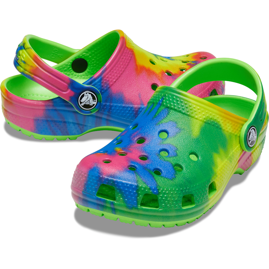 Colour Kids’ Classic Tie-Dye Graphic Clog - Pair - Crocs