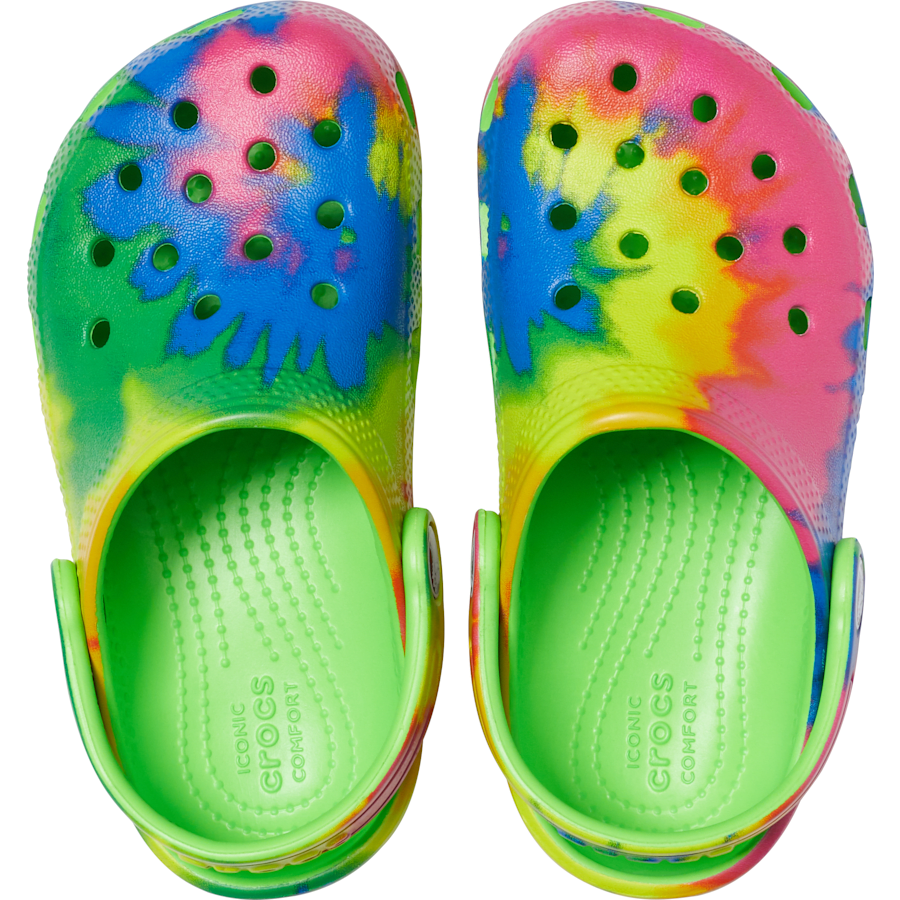 Colour Kids’ Classic Tie-Dye Graphic Clog - Top - Crocs